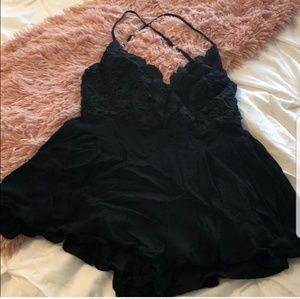 Size medium. Lulu's Star Spangled Romper